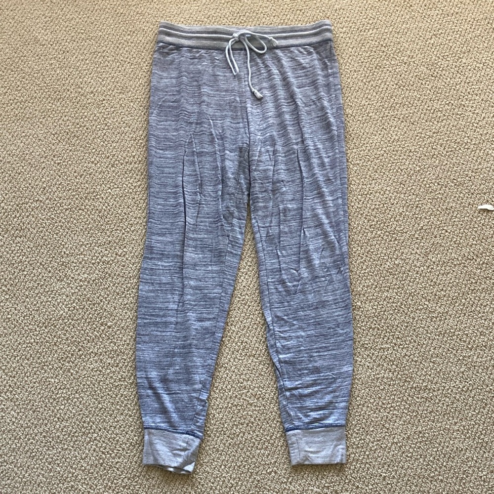 Felina Sweatpants Joggers Size Medium Heathered Grey FLAWS Women Lounge Stretch